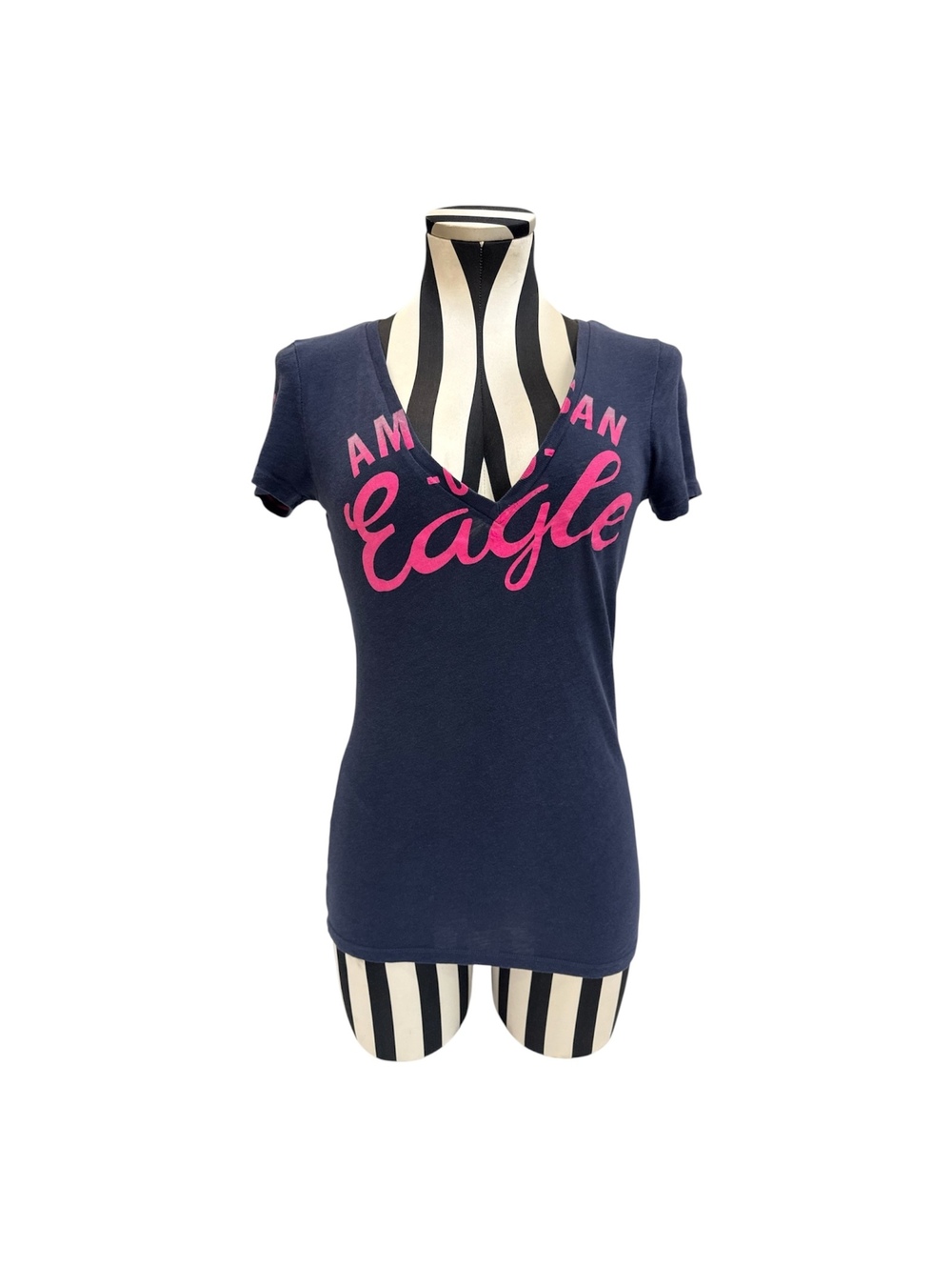 American Eagle Outfitters Script V Neck Tee